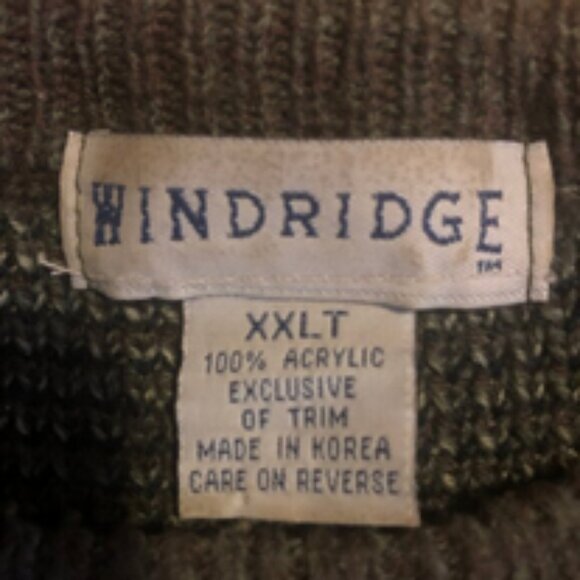 Vintage Windridge Men’s Sweater – XXLT – Made in Korea — Cozy Winter Knit - Picture 13 of 16